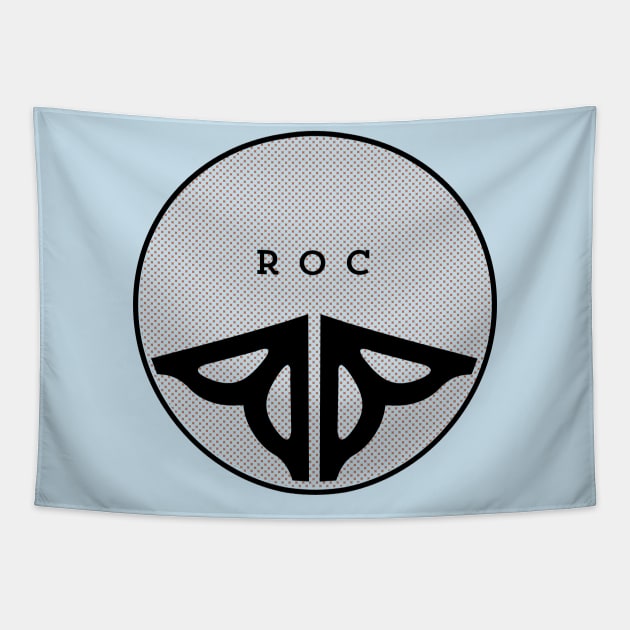 Rochester flower logo - wedge Tapestry by todd_stahl_art