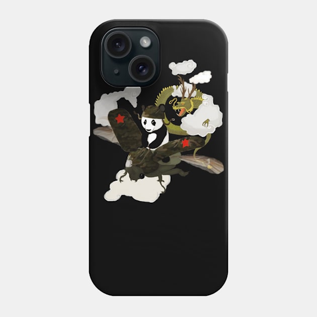 Panda's escape Phone Case by Barruf