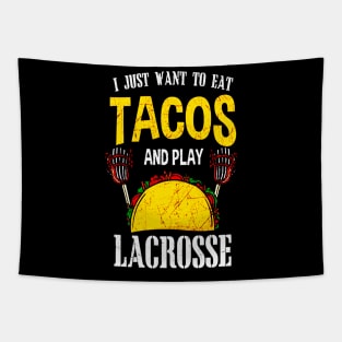 Tacos and Lacrosse Tapestry