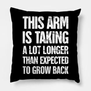 Funny Amputated Missing Arm Amputee Gift Pillow