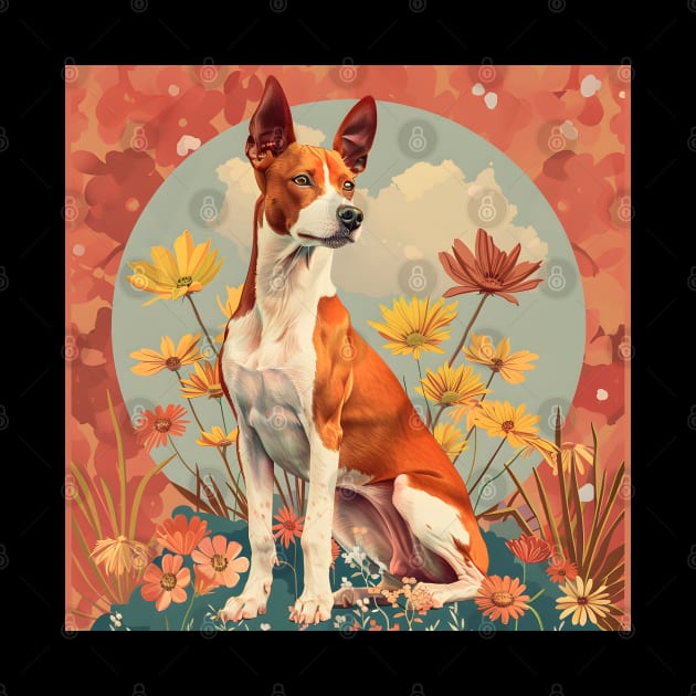 70s Basenji Vibes: Pastel Pup Parade by NatashaCuteShop