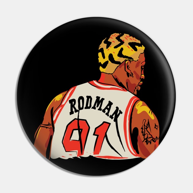 Dennis Rodman Pin by MokeyDesign