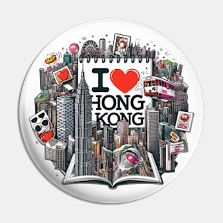 I Love Hong Kong Pin