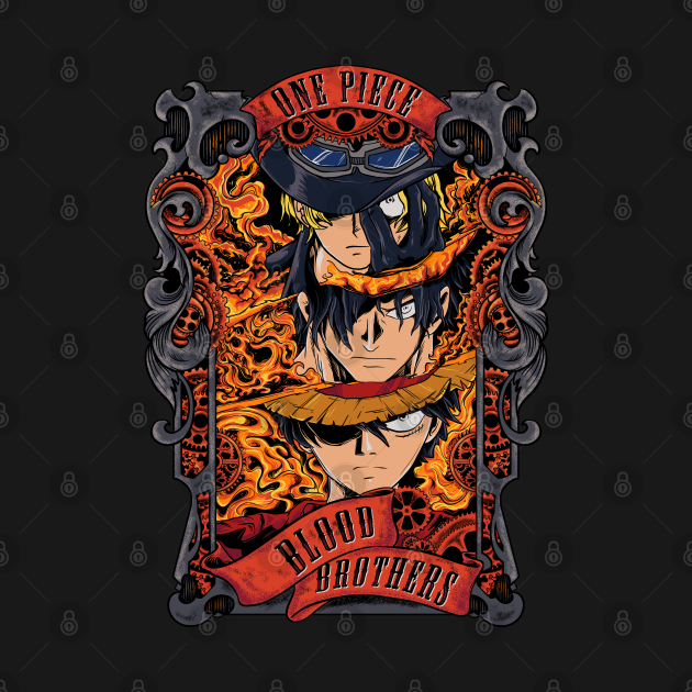 One Piece The Blood Brothers - One Piece Anime - T-Shirt | TeePublic