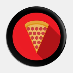 Red Circle Pepperoni Pizza Pin