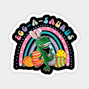 Egg A Saurus Easter Bunny Dinosaur TRex Magnet