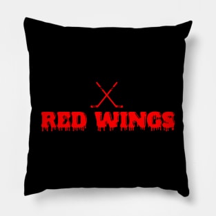 Detroit red wingsd Pillow