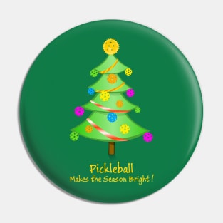 Pickleball Makes the Season Bright Pin