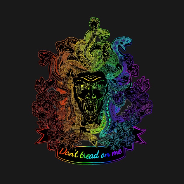 Medusa “Don’t tread on me” Rainbow variant by FitzGingerArt