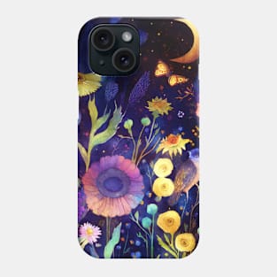 Floral Watercolor Whimsical Pattern Phone Case