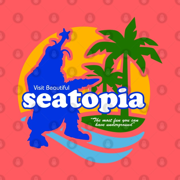 Visit Beautiful Seatopia - Godzilla vs. Megalon by Pop Fan Shop