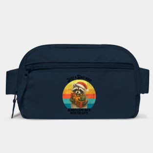 Raccoon Holding Presents, Just A Dad Who Always Came Back Bag