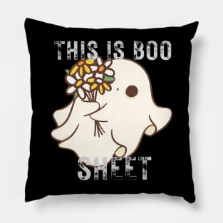 This Is Boo Sheet Ghost Retro Halloween Costume Pillow