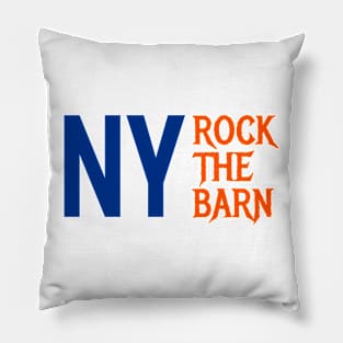 ny rock the barn Pillow