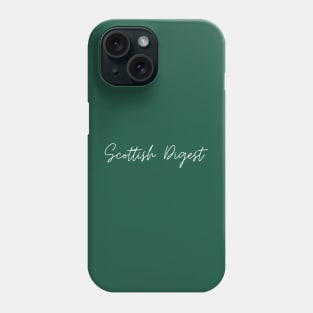 Scottish Digest White Writing Phone Case