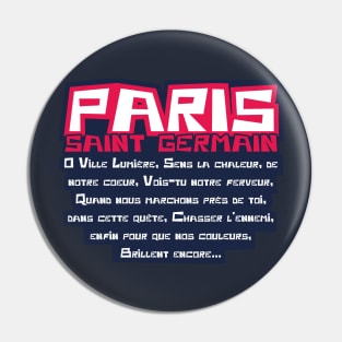 Paris SG singing Pin