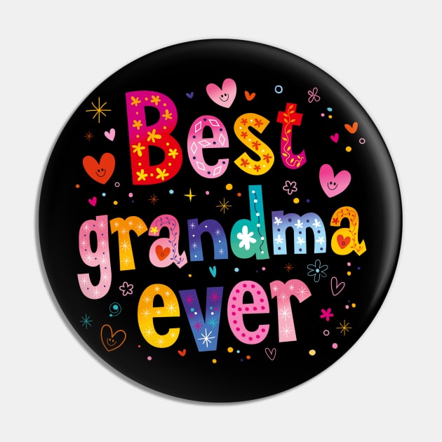 Best Grandma Ever Mothers Day Womens Plus Size Pin by Stick Figure103