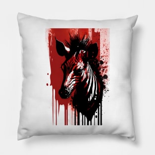 Okapi Ink Painting Pillow