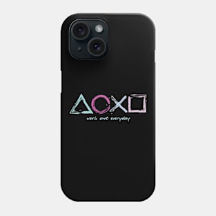 Work out everyday gamers tee Phone Case