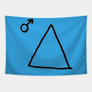 Boy Triangle Tapestry