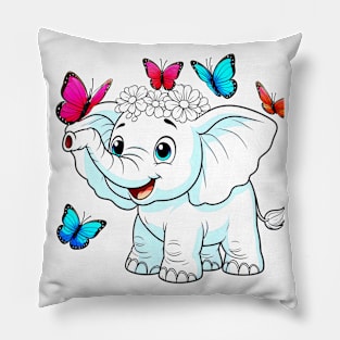 Pretty Elephant Pillow