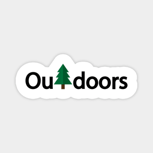 Outdoors artistic typography design Magnet