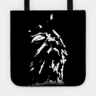 Colorful Animals - black dog Tote