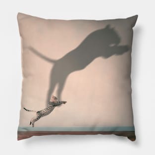 Jumping Cat Pillow