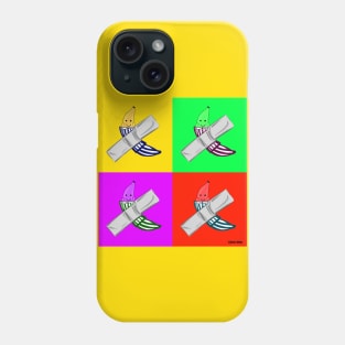 banana in technicolor ecopop Phone Case