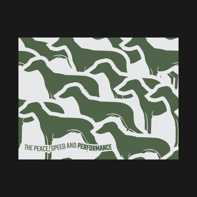 CAMO (STANDING GREEN) FOR SIGHTHOUND/GREYHOUND LOVERS by islandb