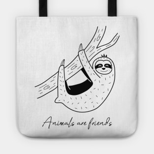 'Animals Are Friends' Animal Conservation Shirt Tote