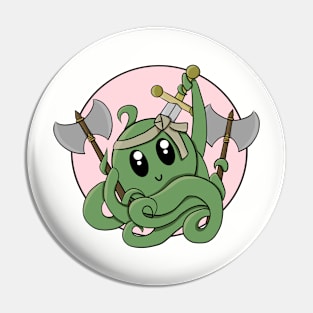 Octopus Barbarian - Dungeons and Dragons Pin