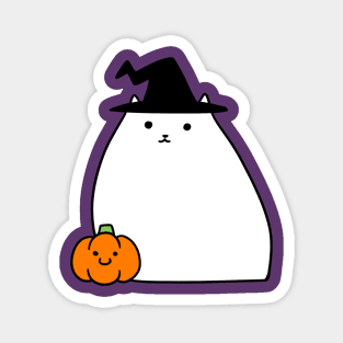 White Witch Cat Magnet