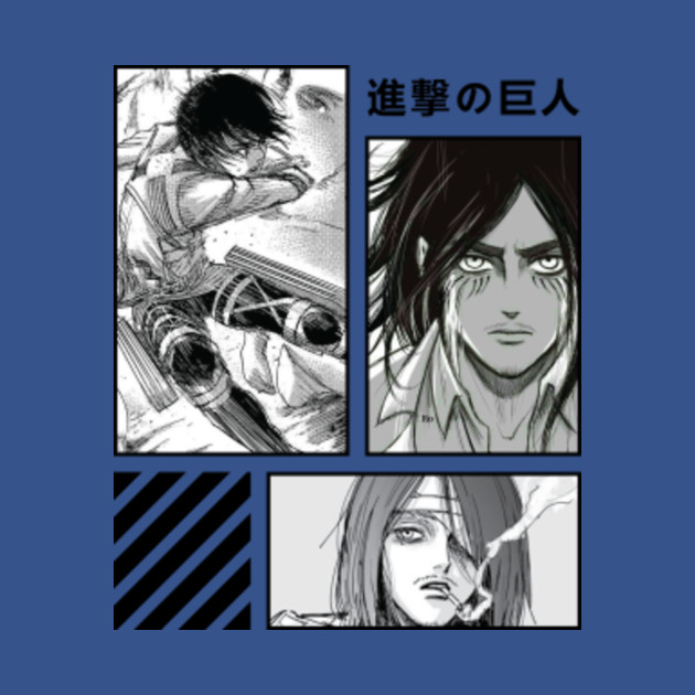 Disover Mikasa and eren jaeger attack on titan for white - Eren Jaeger - T-Shirt