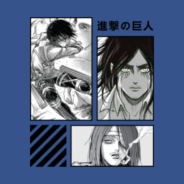 Discover Mikasa and eren jaeger attack on titan for white - Eren Jaeger - T-Shirt