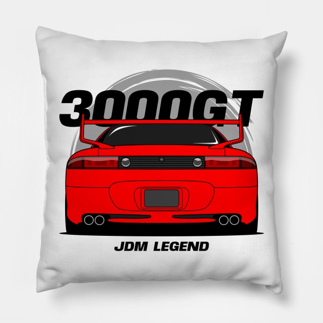 Red 3KGT Pillow by GoldenTuners