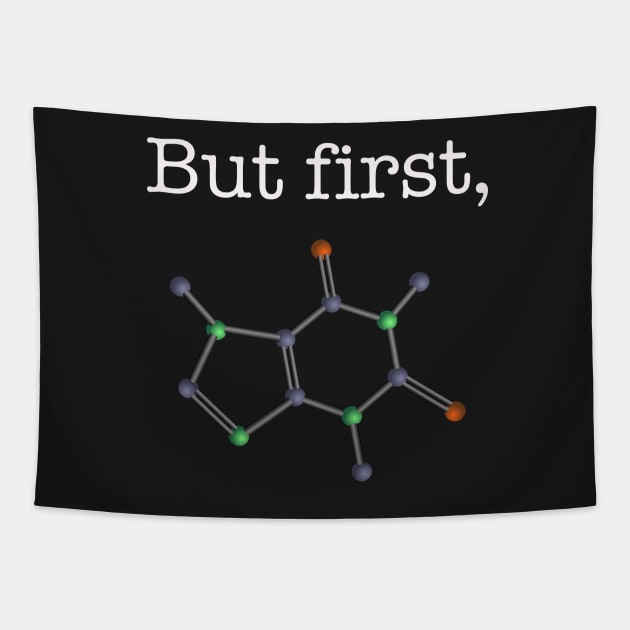 But first, "Caffeine" Molecular Structure Tapestry by teesbyfifi