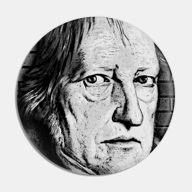 Georg Wilhelm Friedrich Hegel Black And White Portrait | Georg Wilhelm Friedrich Hegel Artwork 2 Pin by JustLit