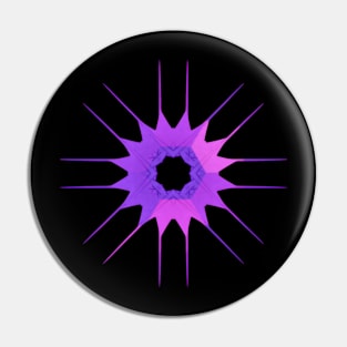 Purple and Pink abstract burst Pin