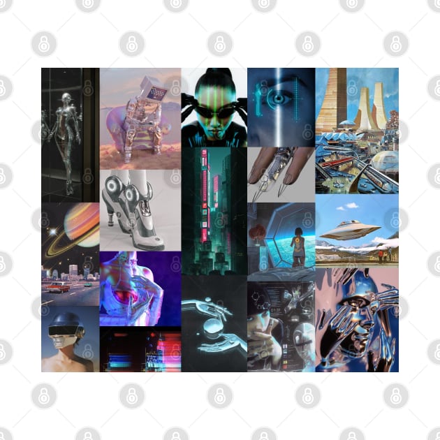 futuristic aesthetic collage by morgananjos