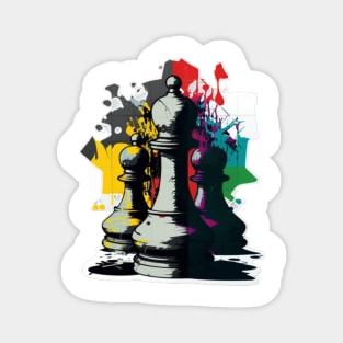 Street art chess Magnet