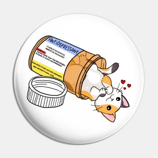 Calico kitty antidepressant love medicine Pin