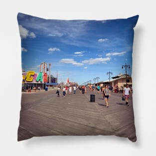 Coney Island Summer Beach Brooklyn NYC Pillow