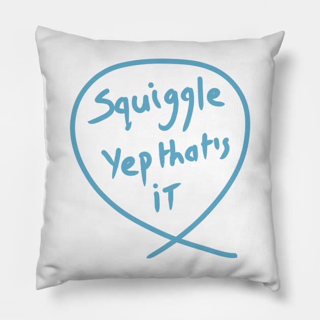 The squiggle collection - It’s squiggle nonsense Pillow by stephenignacio