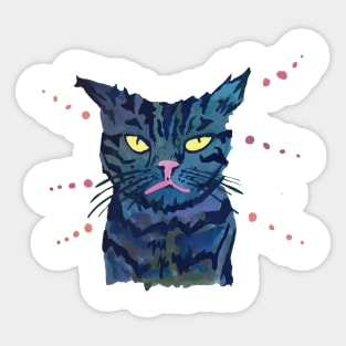 Angry Cat Emoji Sticker for Sale by rkbubble