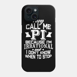 Pi Day Shirt Irrational Funny Math Gift Teacher Kids Grunge Phone Case