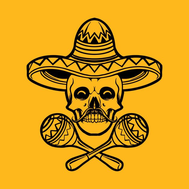 Cinco de mayo skull head with sombrero hat and maraca character, Cinco De Mayo, Fiesta de cinco de mayo design, Funny Cinco de Mayo, Cinco de Mayo Party, Cinco de Mayo Gifts, Cinco de Mayo Gift by POP-Tee