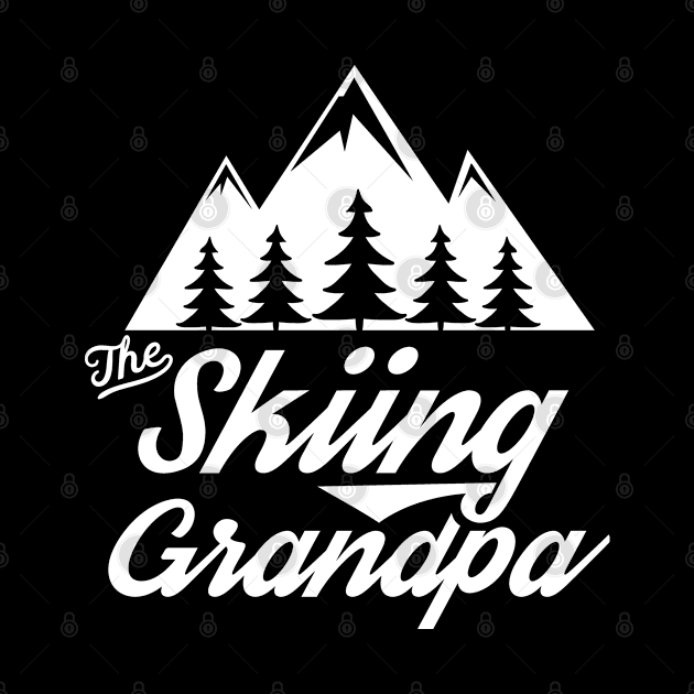 Winter Ski Grandad Gramps Skier Skiing Grandpa by dr3shirts