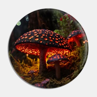 Glowing mushrooms 16 Pin