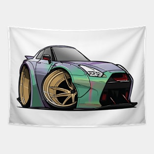 R35 GTR Cartoon Tapestry